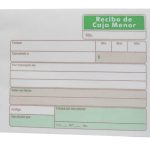 Recibo caja menor x 100 hojas Forma Económica