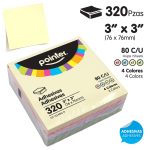 Adhesivo taco notas Pointer 320 hojas 76mmx76mm NT-33480-P