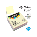 Adhesivo taco notas Pointer 320 hojas 76mmx76mm NT-33480-P