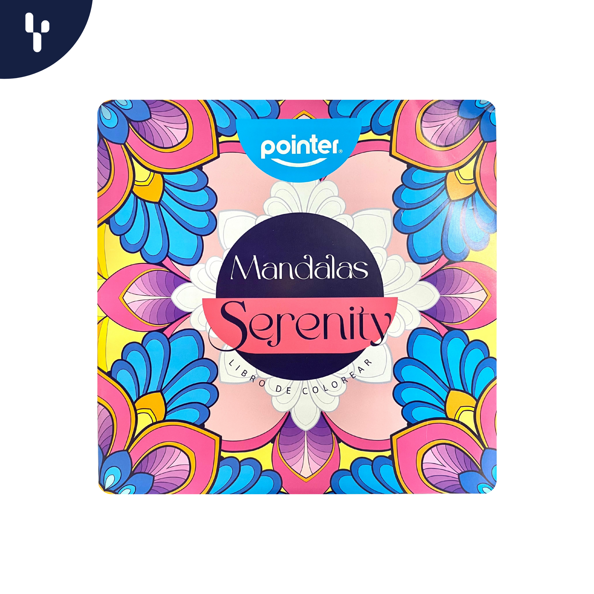 7453038402156 Mandalas Pointer Serenity Libro para colorear X18 Hojas - Imagen 1