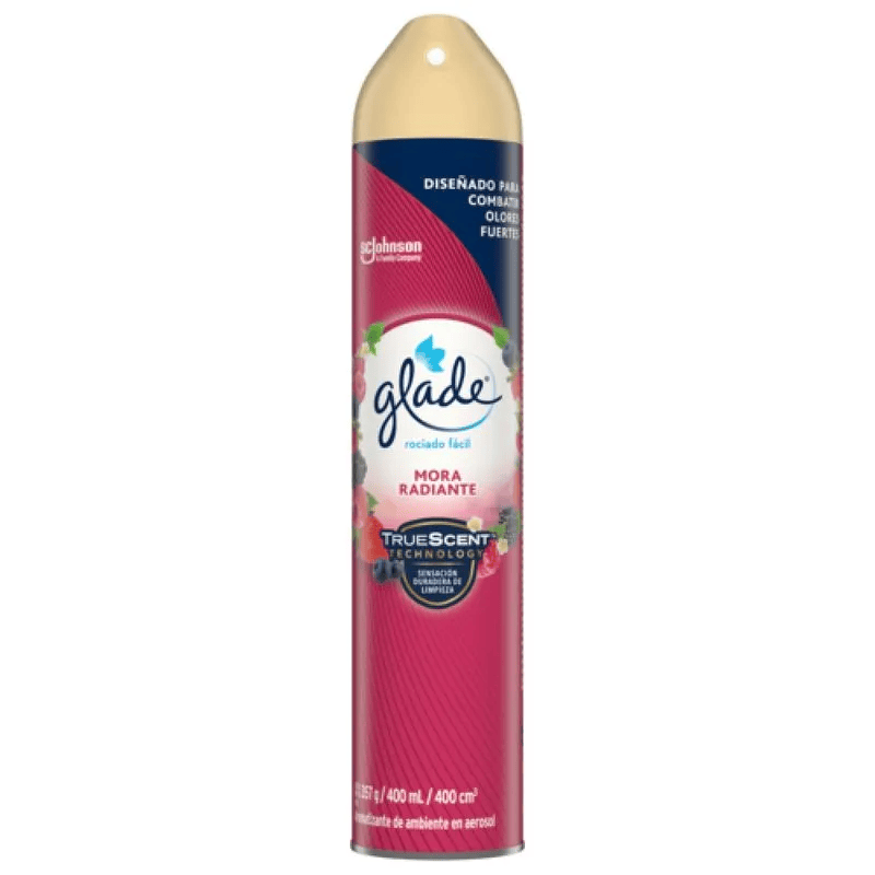 Ambientador Glade Aerosol 400ml Mora Radiante 