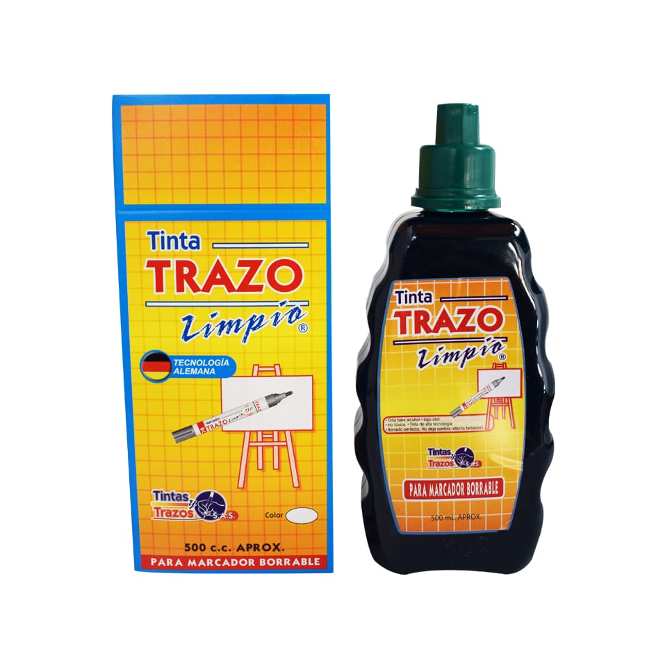 images Tinta Marcador Borrable Verde 500ml Trazo - Imagen 1