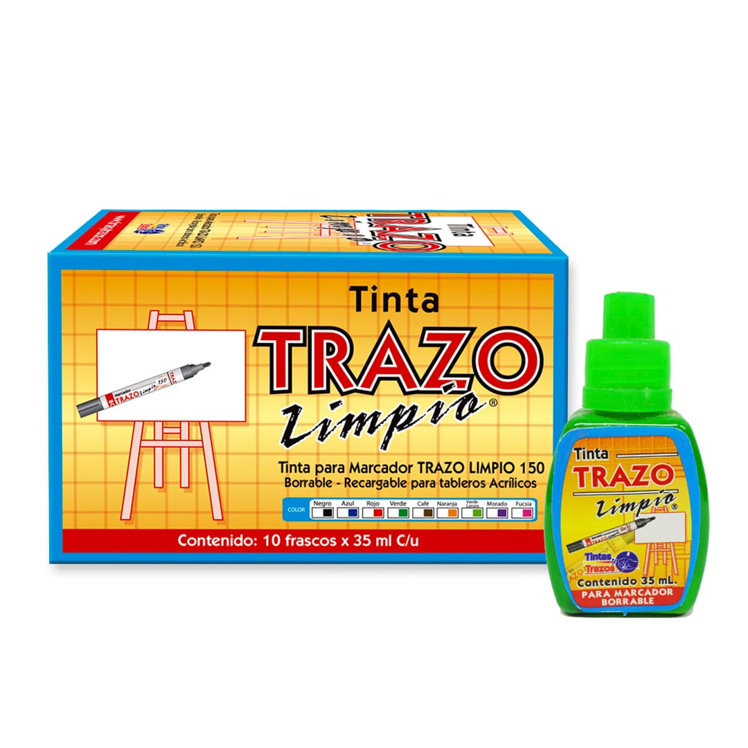 Tinta Marcador Borrable Verde Limón 35ml Trazo