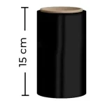 Rollo strech negro 15cm X 300mts