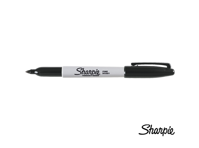 Marcador Sharpie permanente delgado negro 