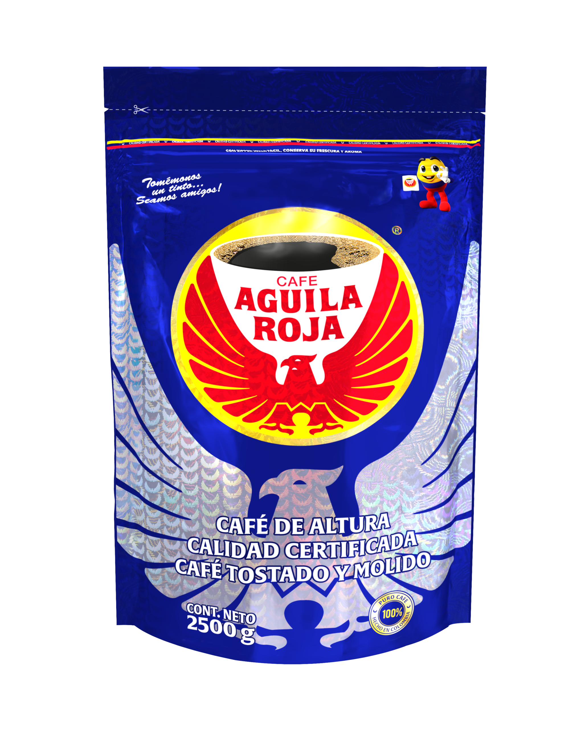 Café 5 libras greca tostado y molido Águila Rojo