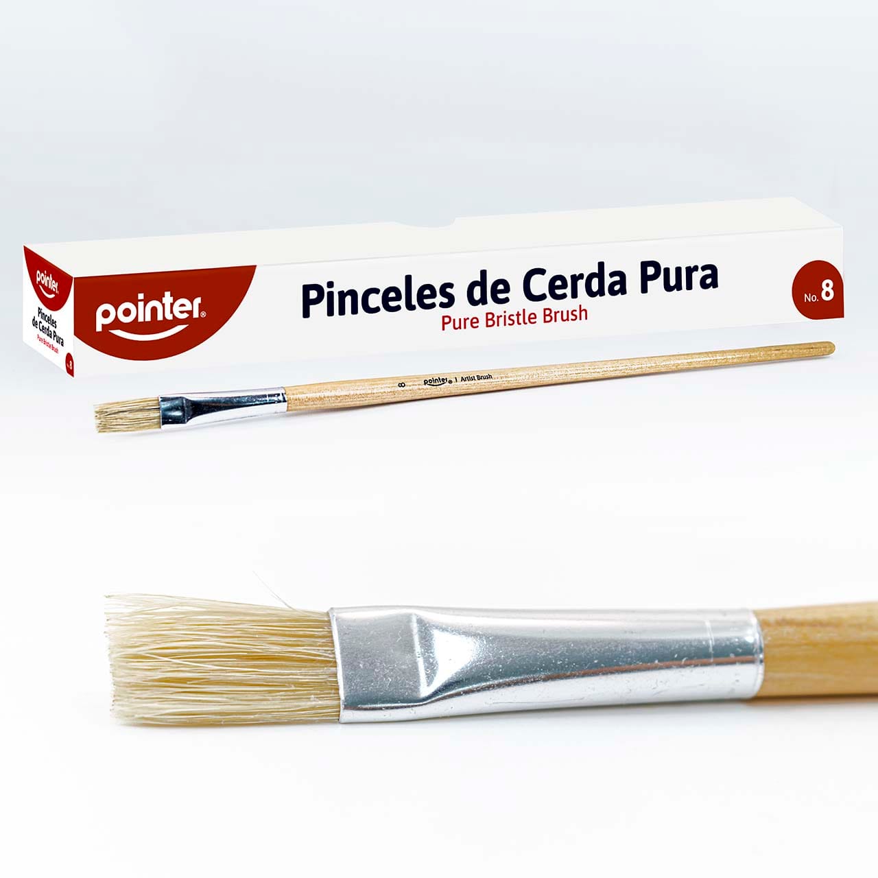 Pincel No. 08 plano Unidad Pointer