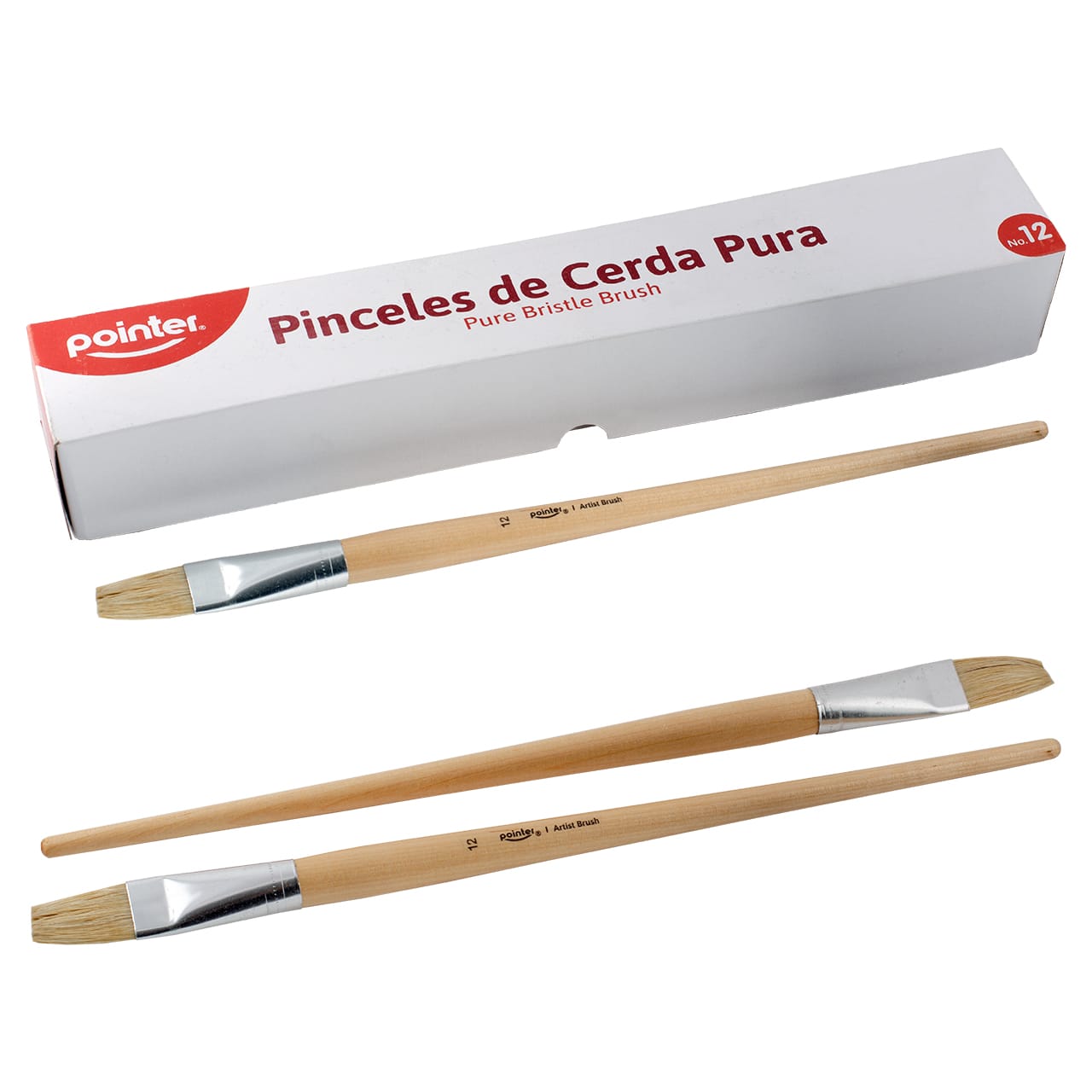 Pincel No. 12 plano Unidad Pointer