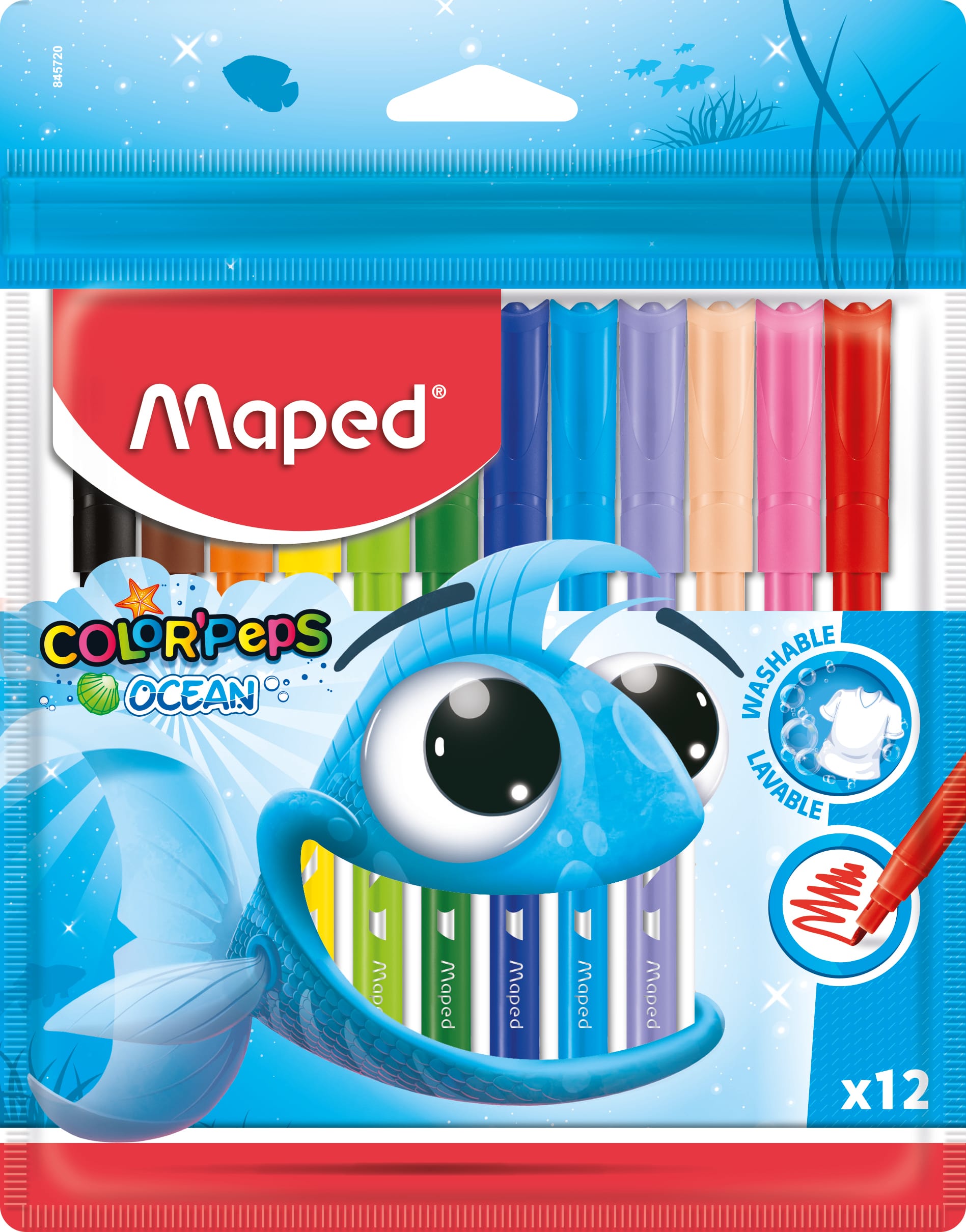 Plumones Maped Ocean X12