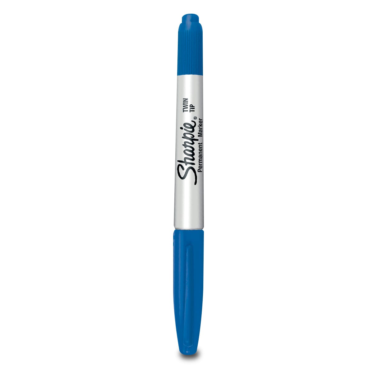 Marcador Sharpie permanente twintip doblepunta azul