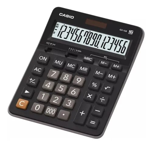 Calculadora 16 dígitos GX-16B negra Casio