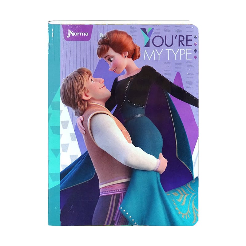 Cuaderno Norma cosido 100 Hojas con cuadros femenino Idolos Disney