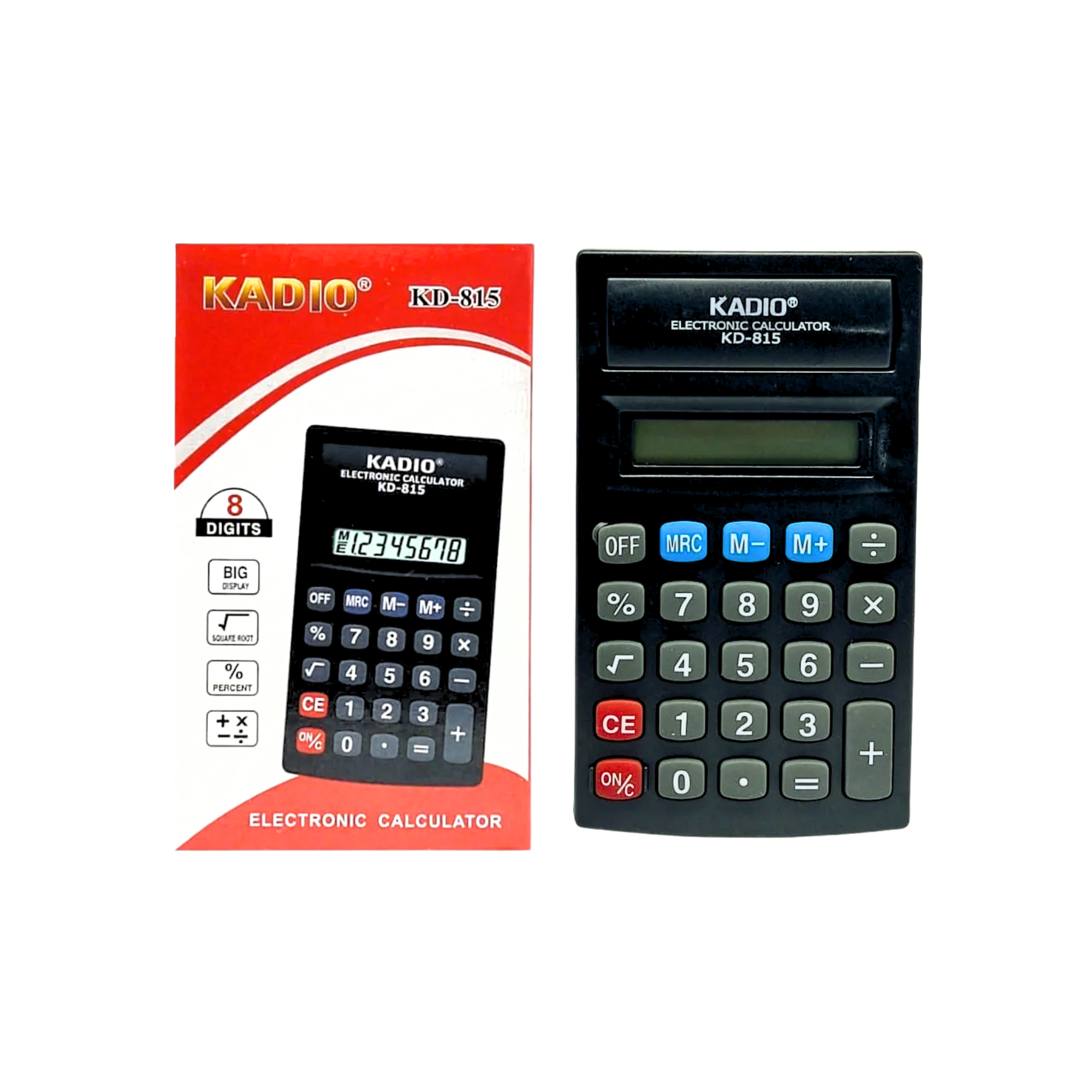 Calculadora Kadio Bolsillo 8 Dígitos + pila