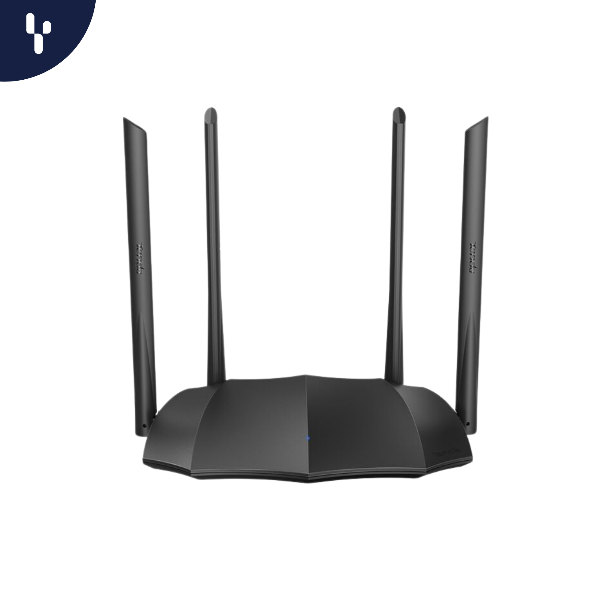 Router Tenda AC8 wireless Gigabit Ethernet Dual-band (2.4 GHz / 5T AC1200 4 ANTENAS 6DBI 4 PUERTOS 1 WAN/3LAN COBERTURA 90M2