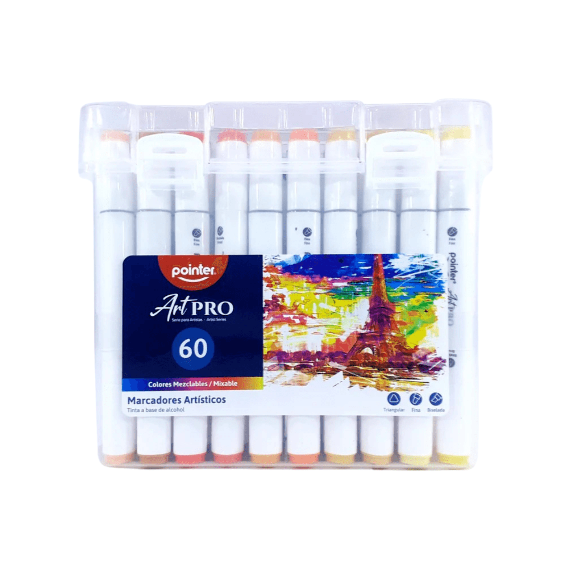 Set de marcadores Pointer Art-Pro colores mezclables X60 AHC-60