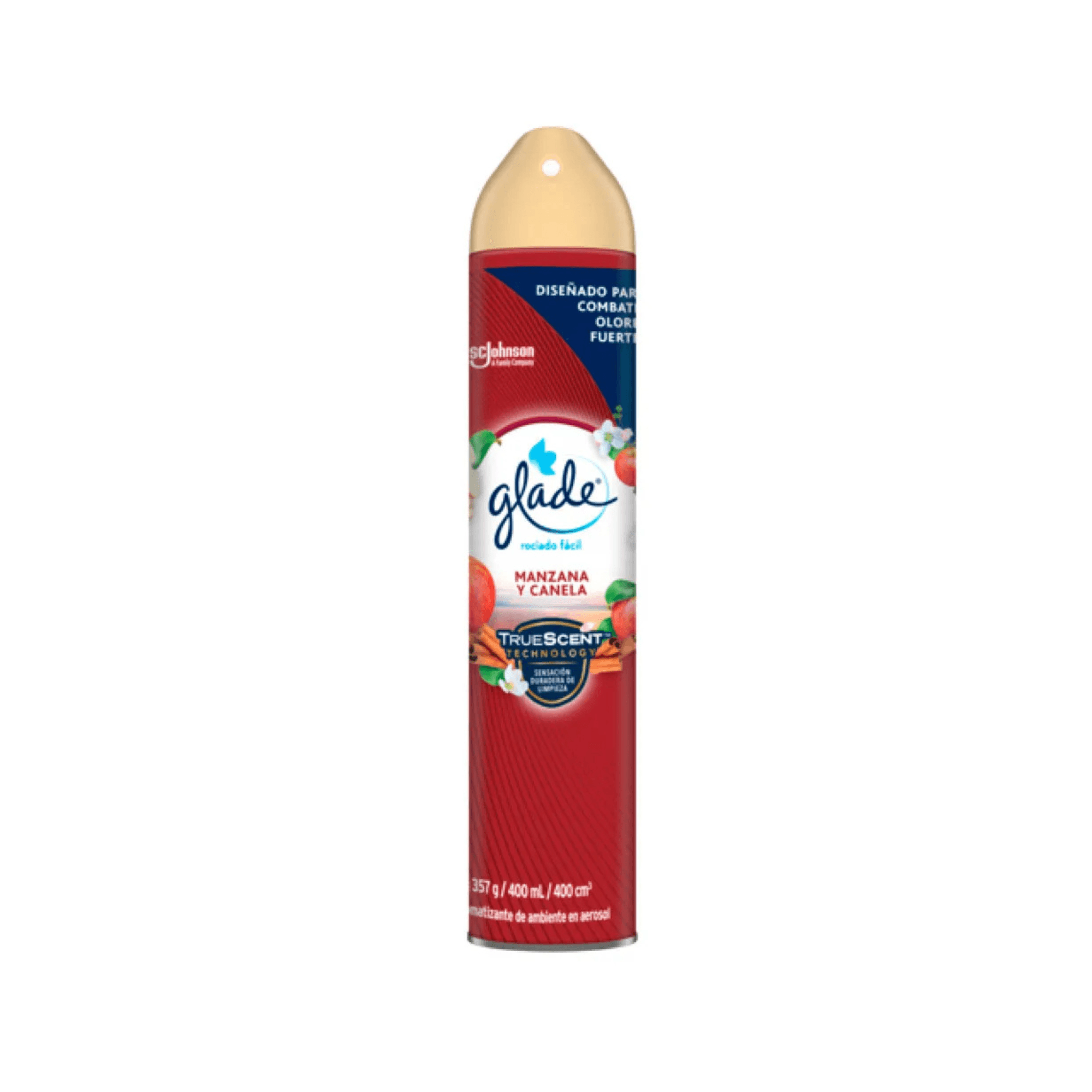 Ambientador Spray Glade 400ml Manzana Canela