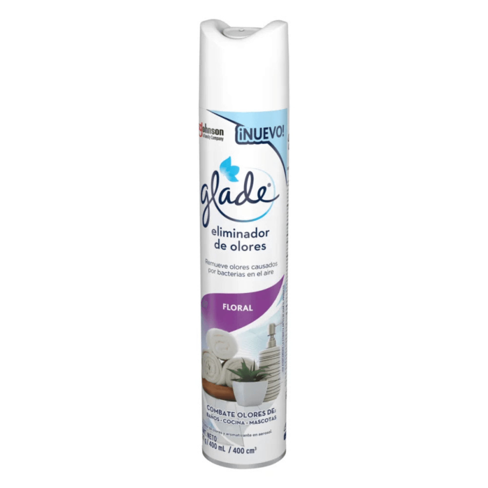 Eliminador olor glade 400 ml floral