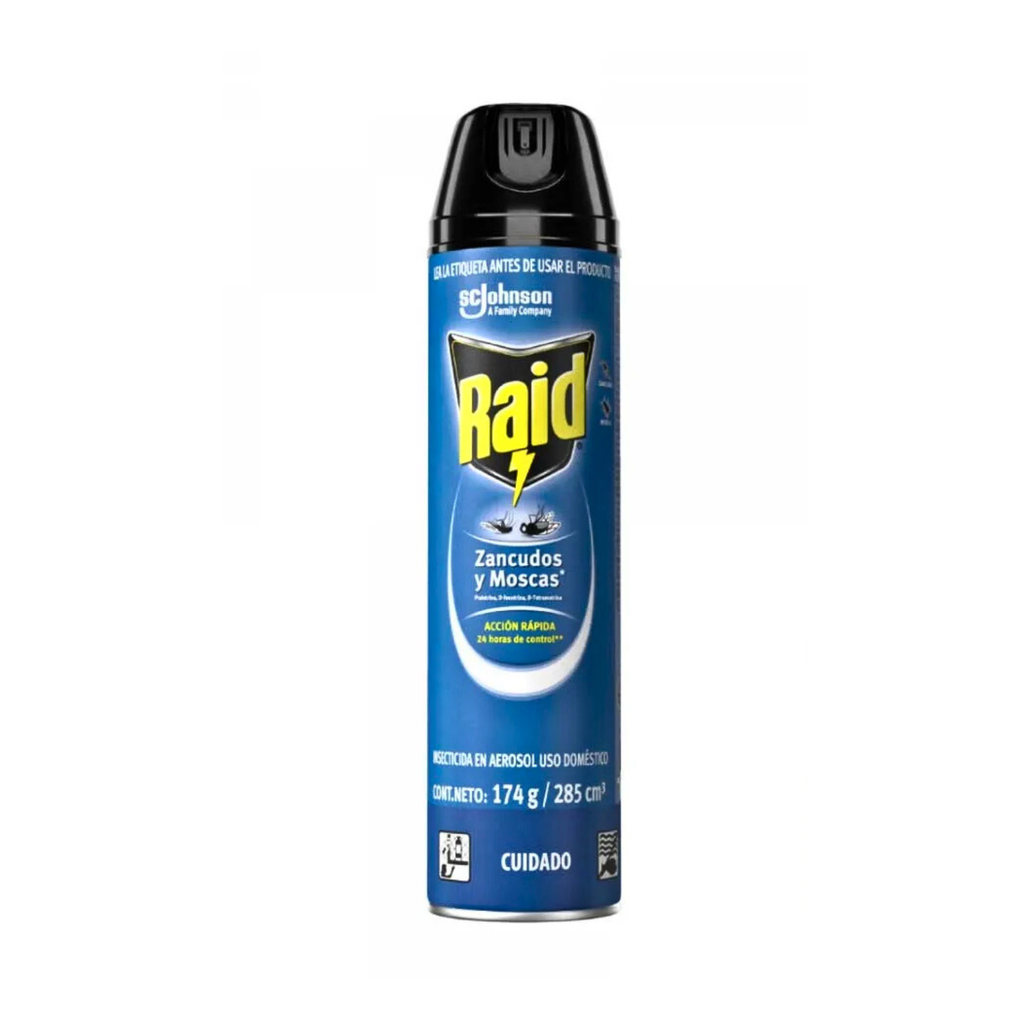 Insecticida Raid Mata Zancudos y Moscas 174G