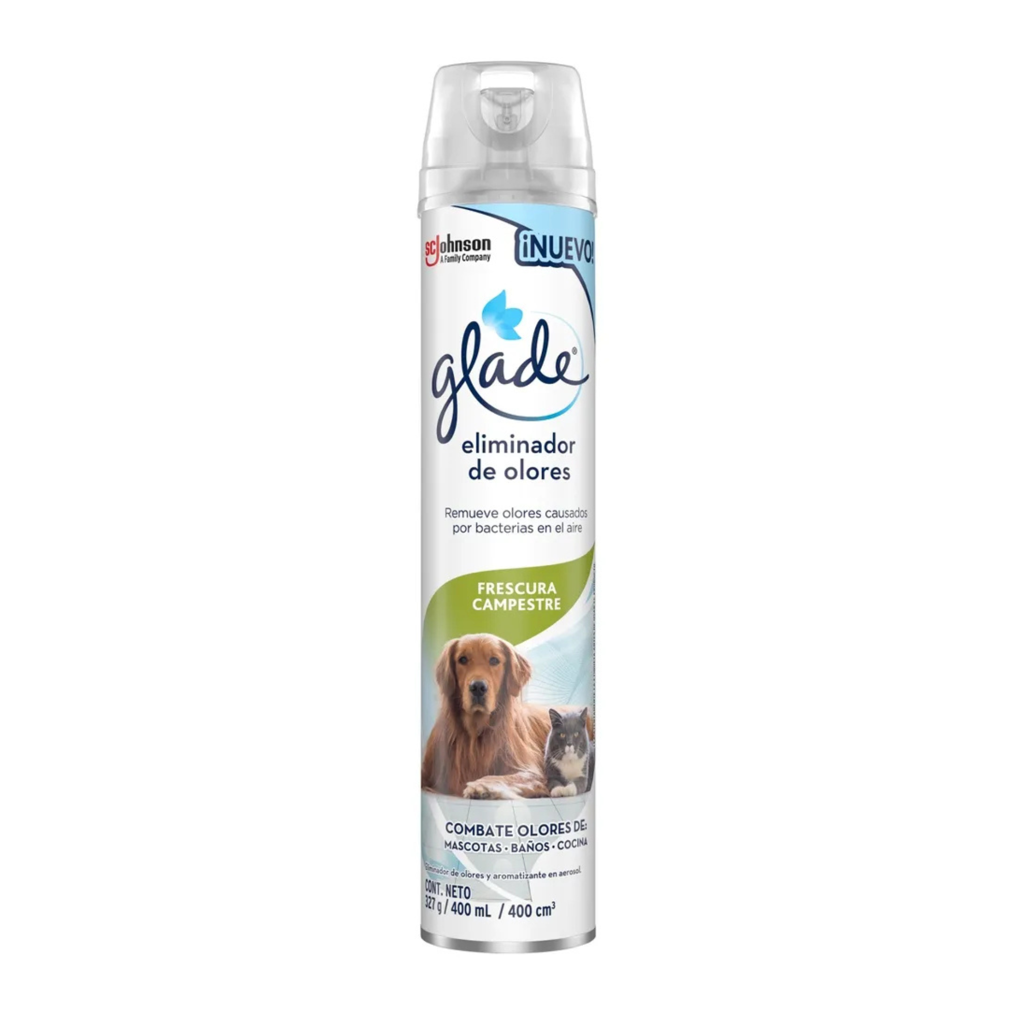 Eliminador de olores Glade 400ML Frescura campestre