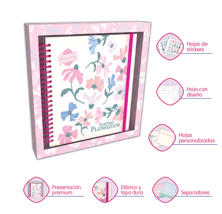 Agenda Planeador Flower Power