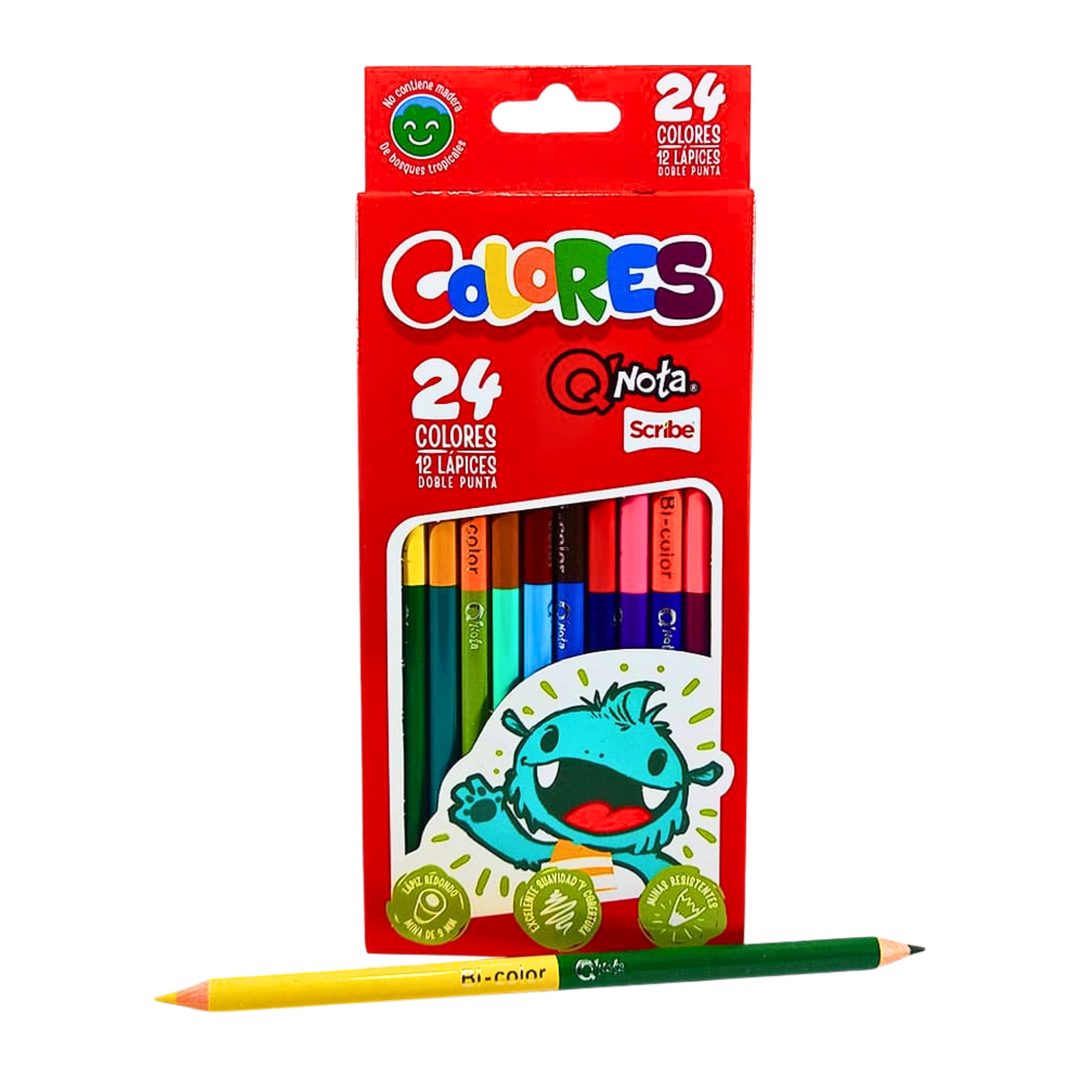 Colores Scribe Q Nota 3MM Punta doble 12/24