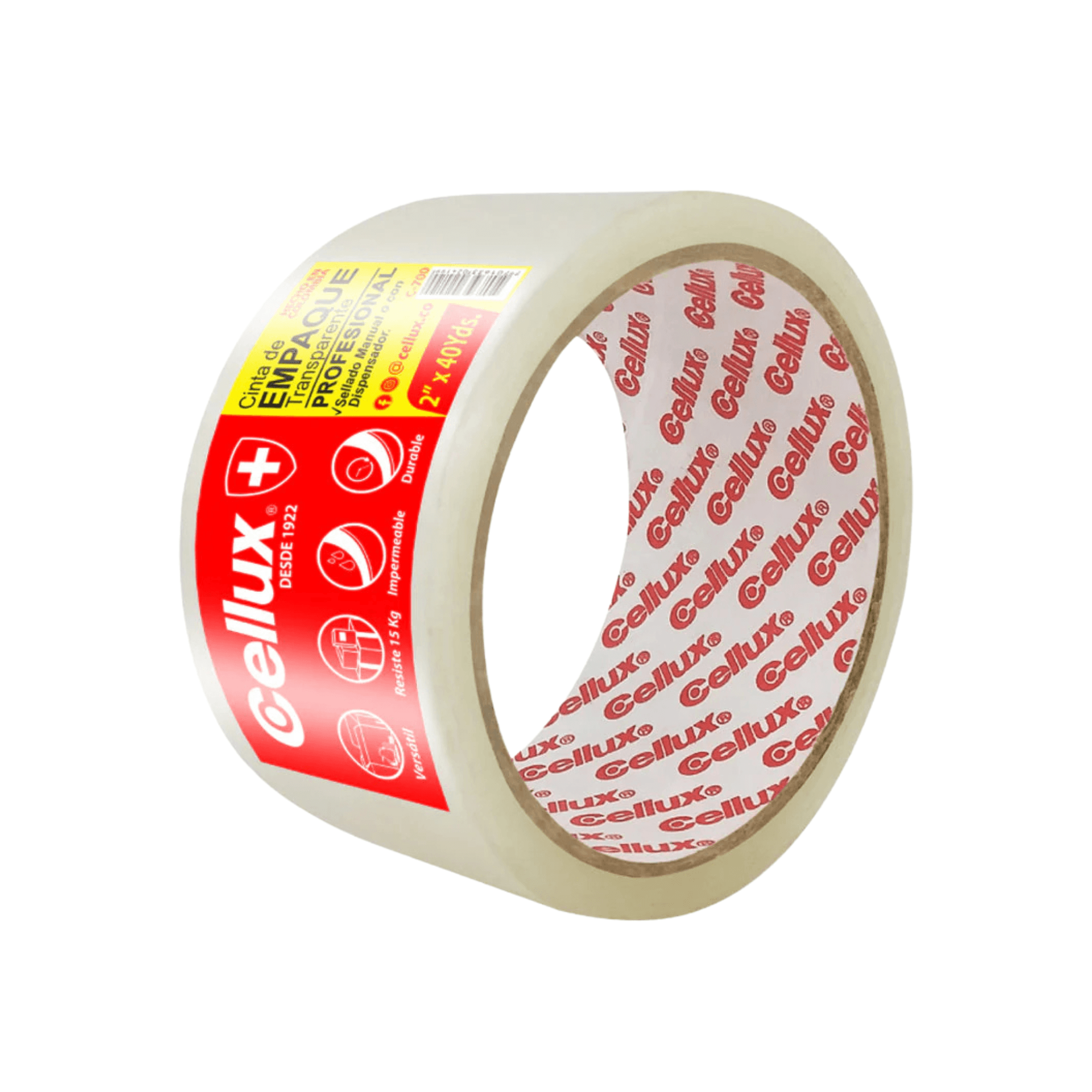 Cinta Cellux transparente 48mmx100yds 2"