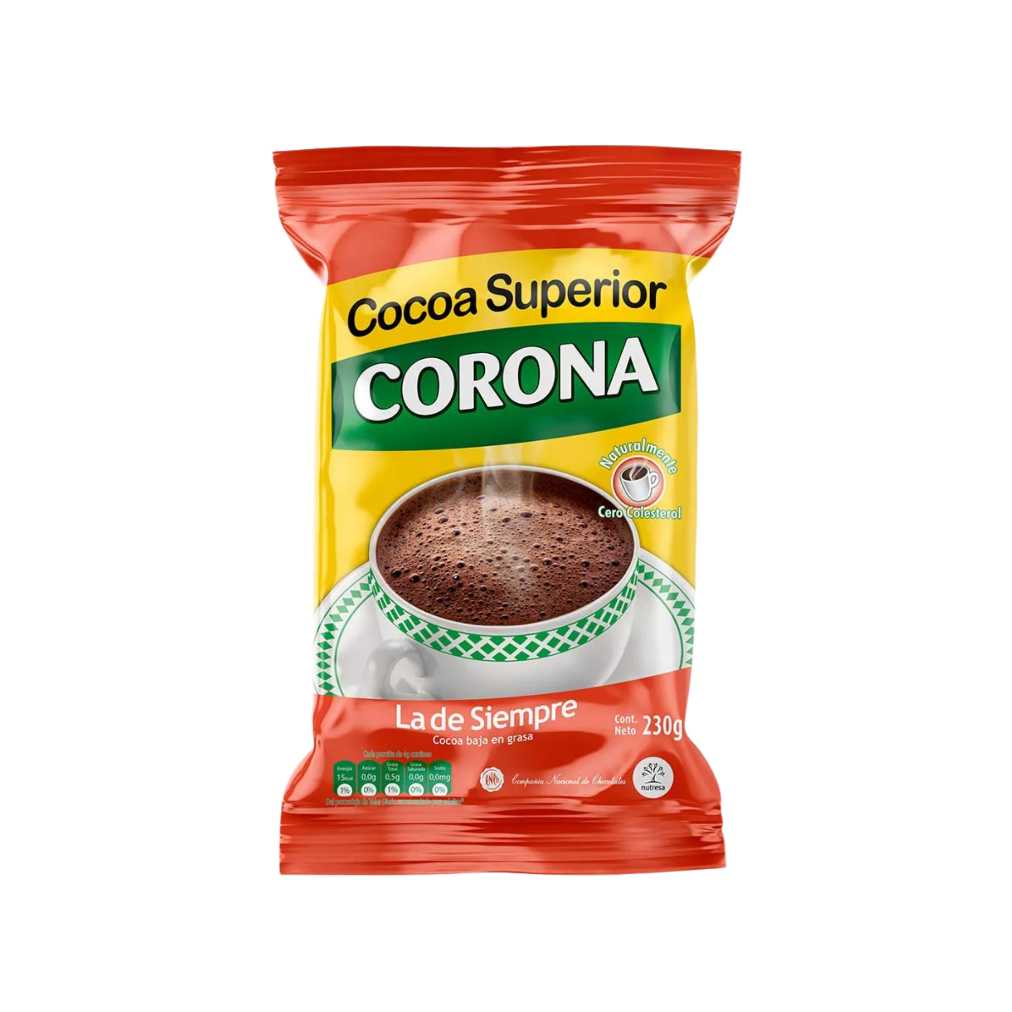 Chocolate Cocoa Corona en polvo 230Gr