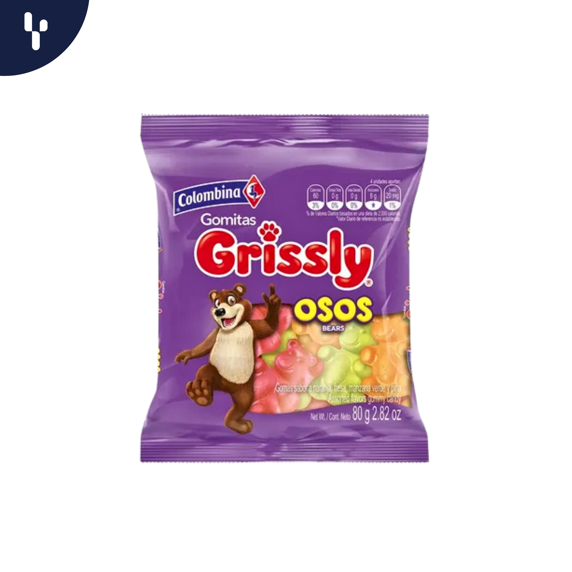 Gomitas Grisly Osos X24 80Gr