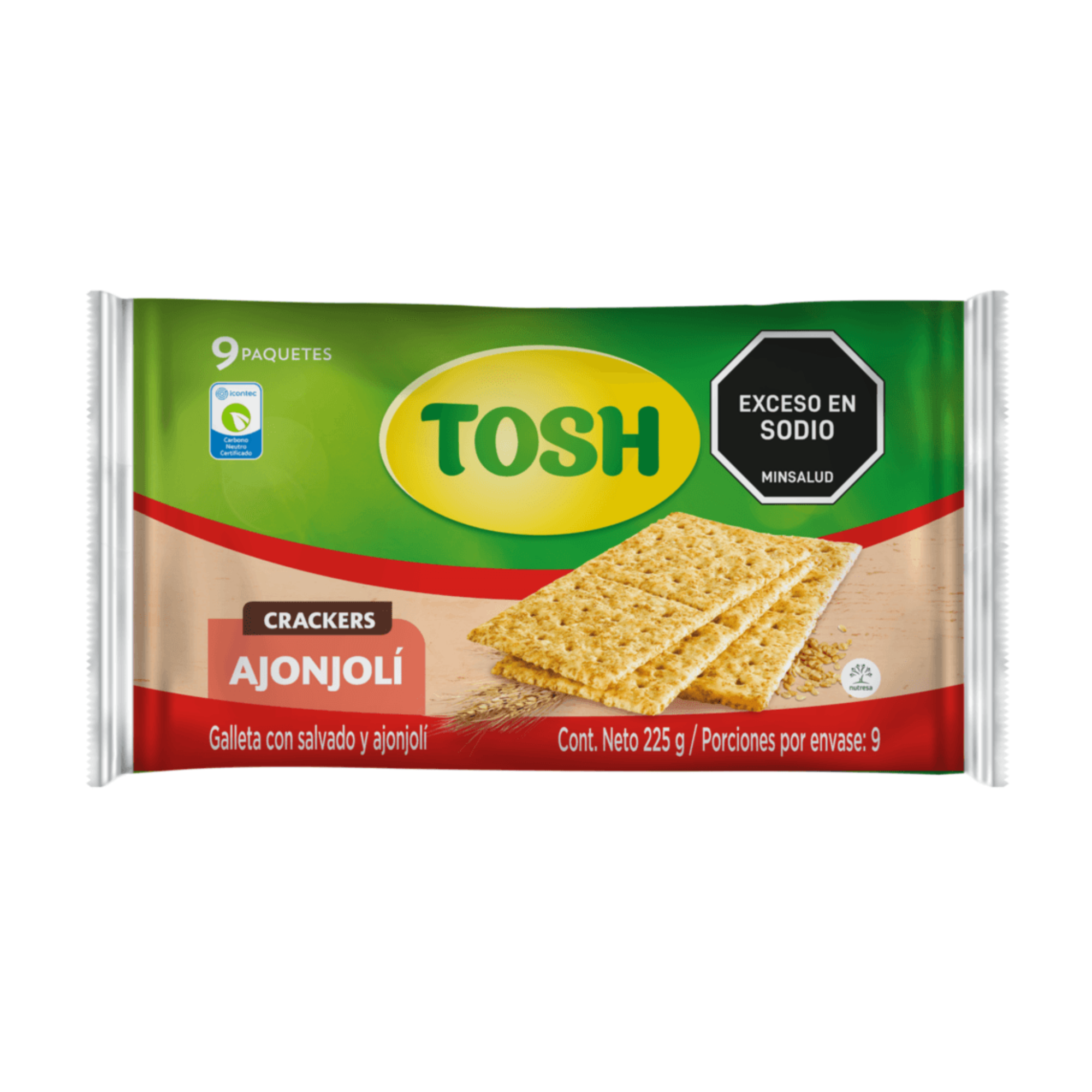 Galleta Tosh Ajonjoli Fit X9