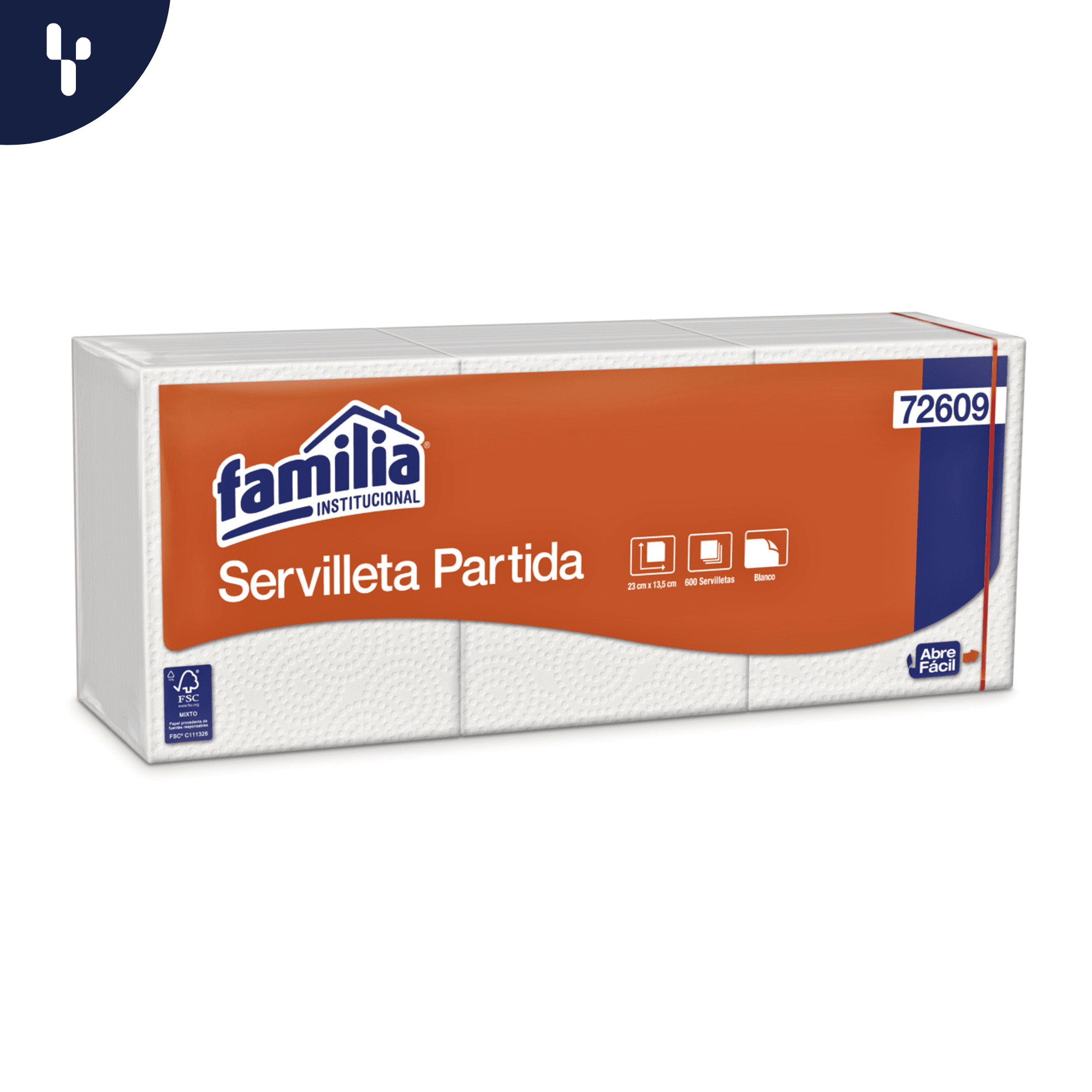 images Servilleta Familia X600 (23cmx13cm) - Imagen 1