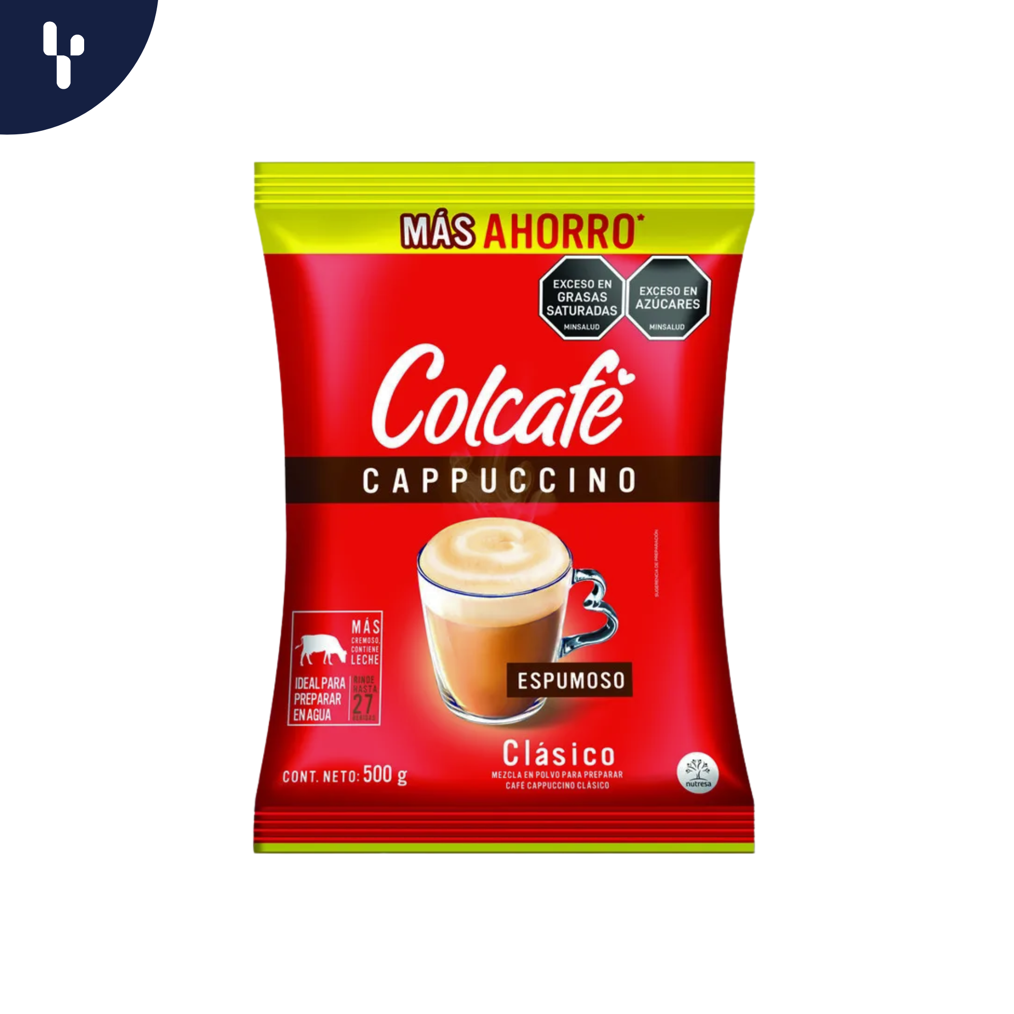 Café Cappuchino Colcafe Clasico X500Gr 