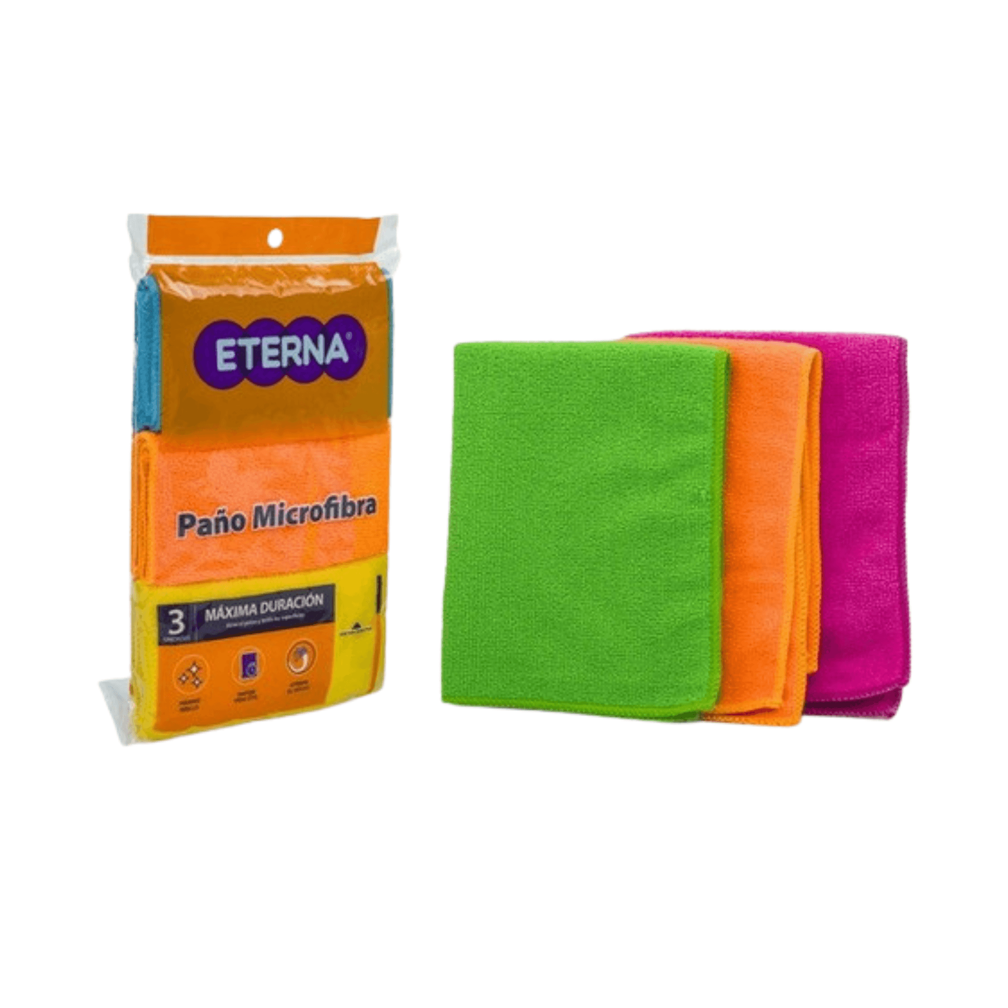 Toalla Microfibra x 3 Unidades 30x40 CM Eterna