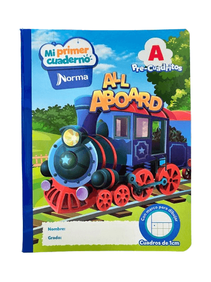 images Cuaderno Cosido Mi primer cuaderno Norma 100H precuadritos para dibujar, con marco para dibujar - Imagen 1