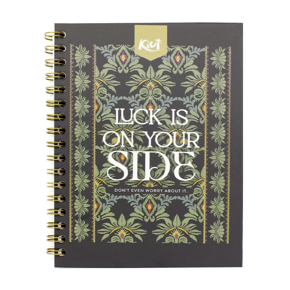 Cuaderno Kiut argollado 80 Hojas pasta dura con cuadros