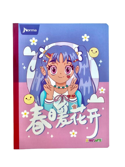 Cuaderno Cosido X-presarte 50H Grande Cuadriculado Femenino 