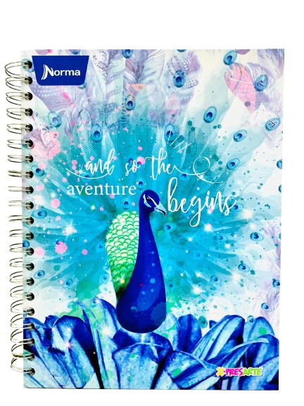 Cuaderno Argollado X-presarte Grande Mixto Femenino 160H 5 Materias 