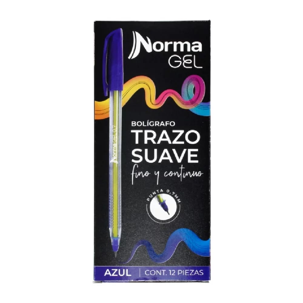 Bolígrafo NormaGel Trazo suave Azul