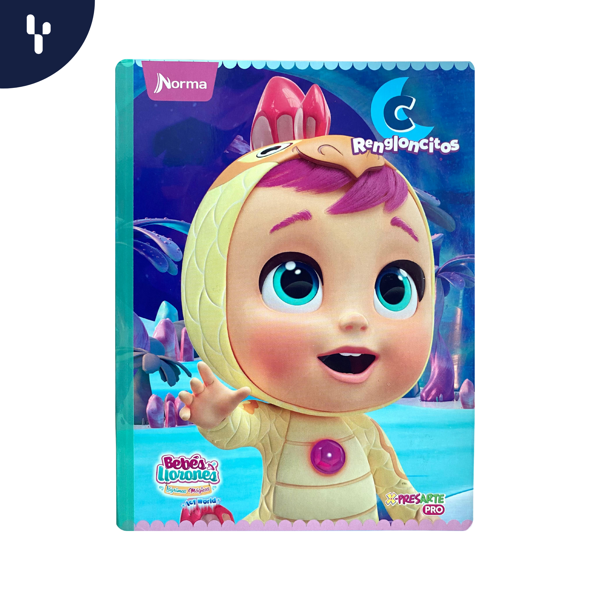Cuaderno Rengloncitos X-presarte Bebes llorones, Stitch