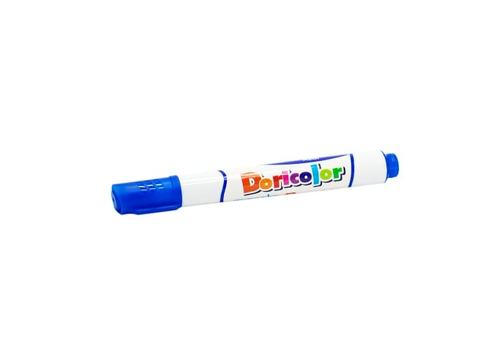 Marcador Doricolor borrable azul
