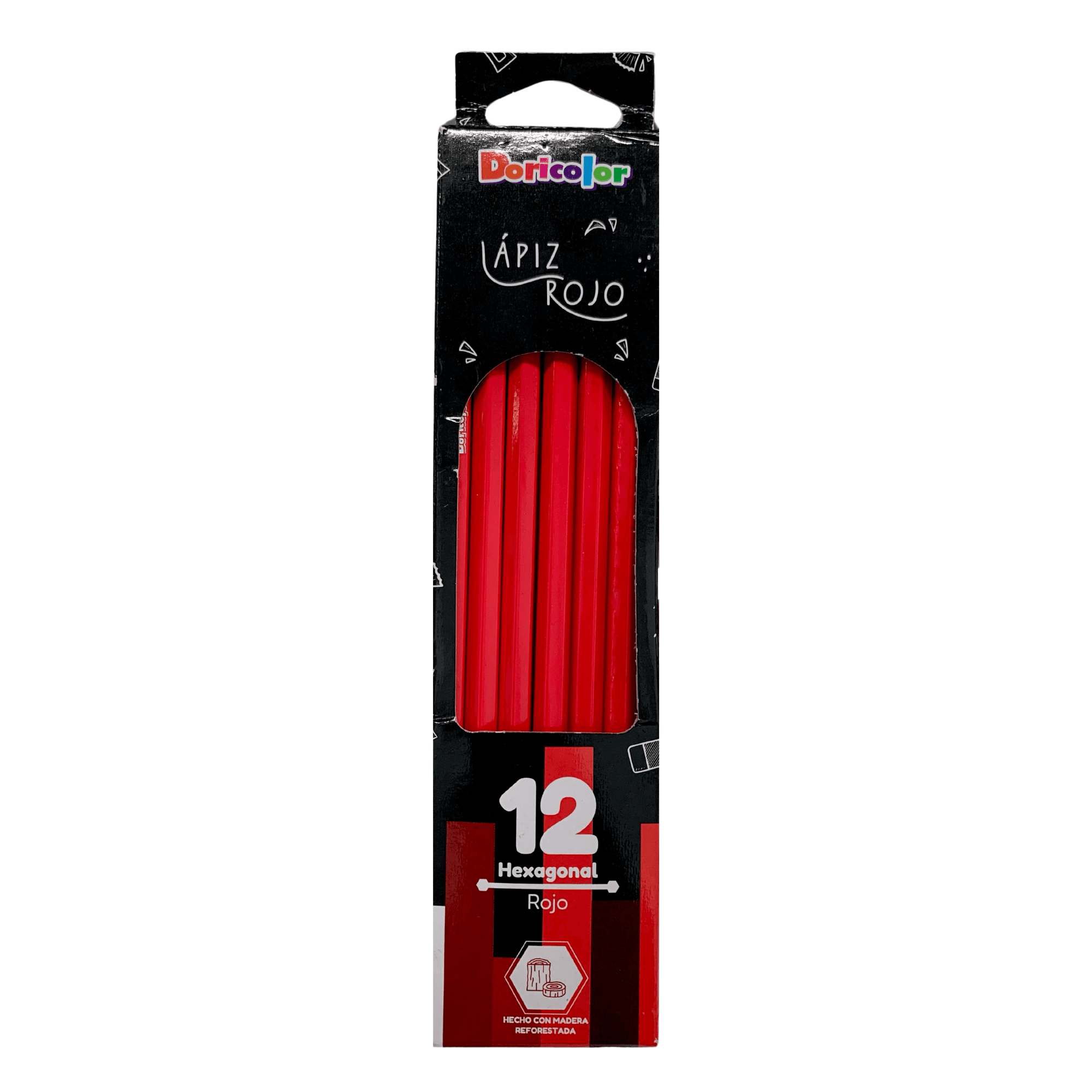 images Lápiz Rojo Parchesitos X12 - Imagen 1