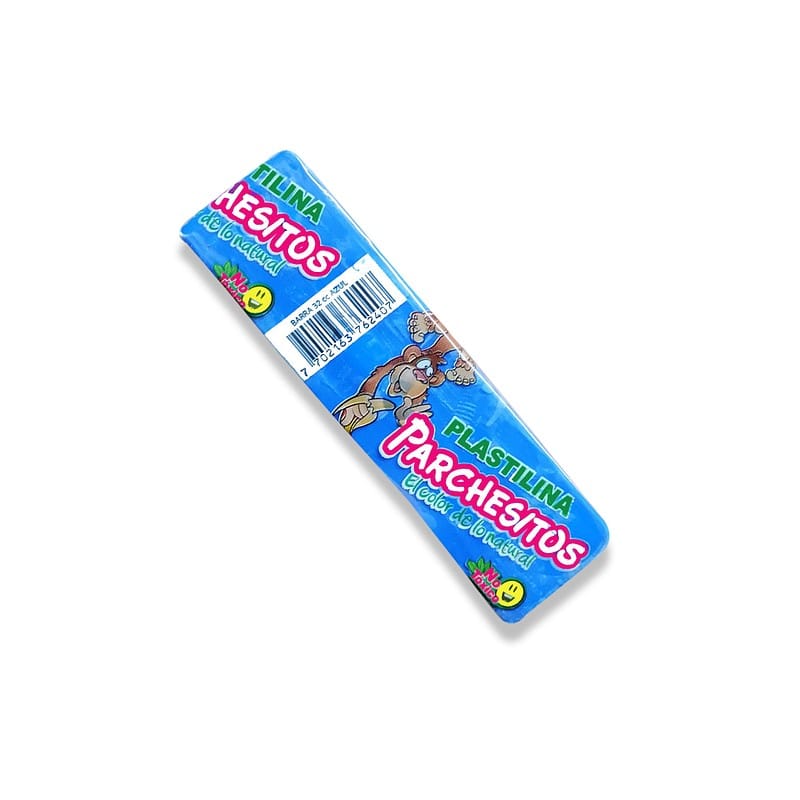 images Plastilina Parchesitos 65gr azul celeste - Imagen 1