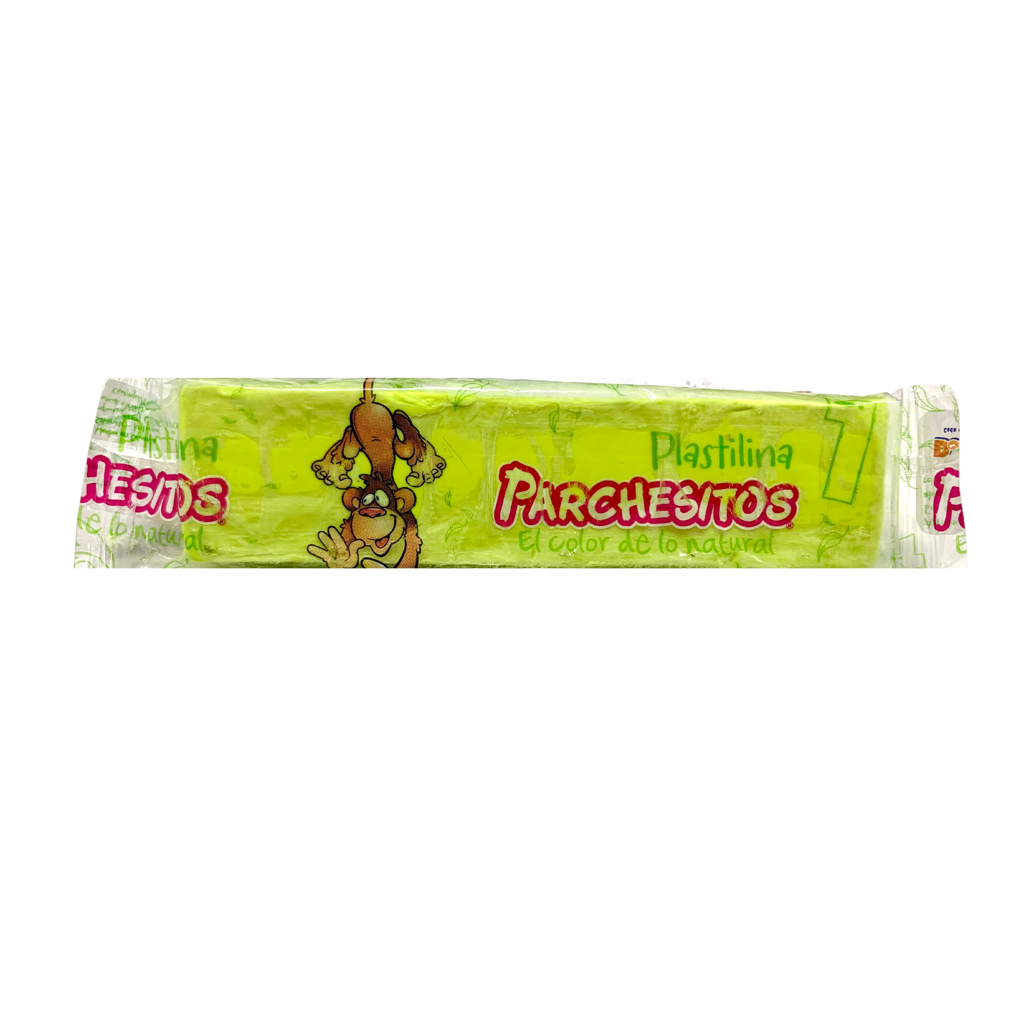 Plastilina Parchesitos Barra Amarilla Neón 32CC 