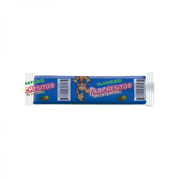 images Plastilina Parchesitos 65gr azul rey - Imagen 1