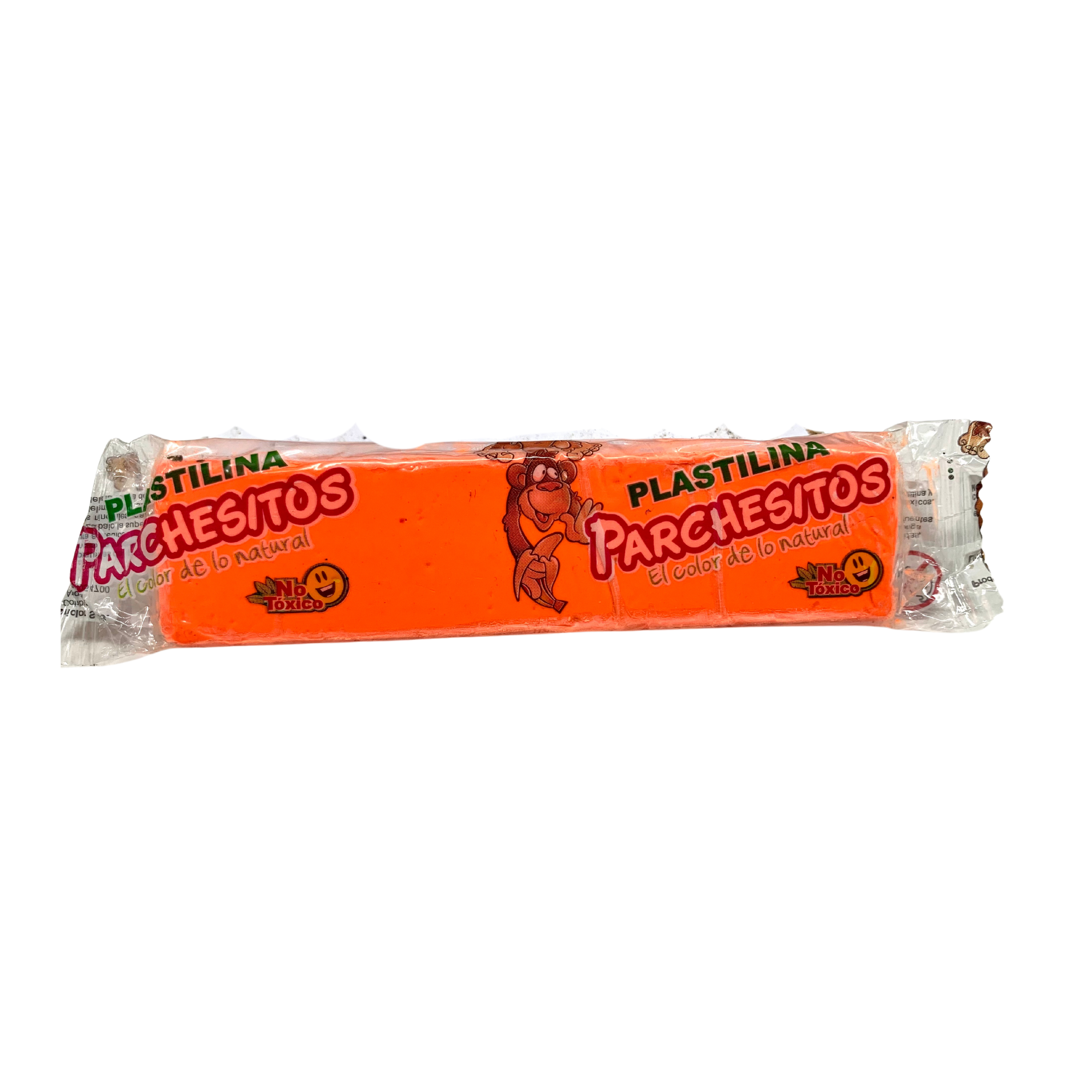 Plastilina Parchesitos Barra Naranja Neón 32CC