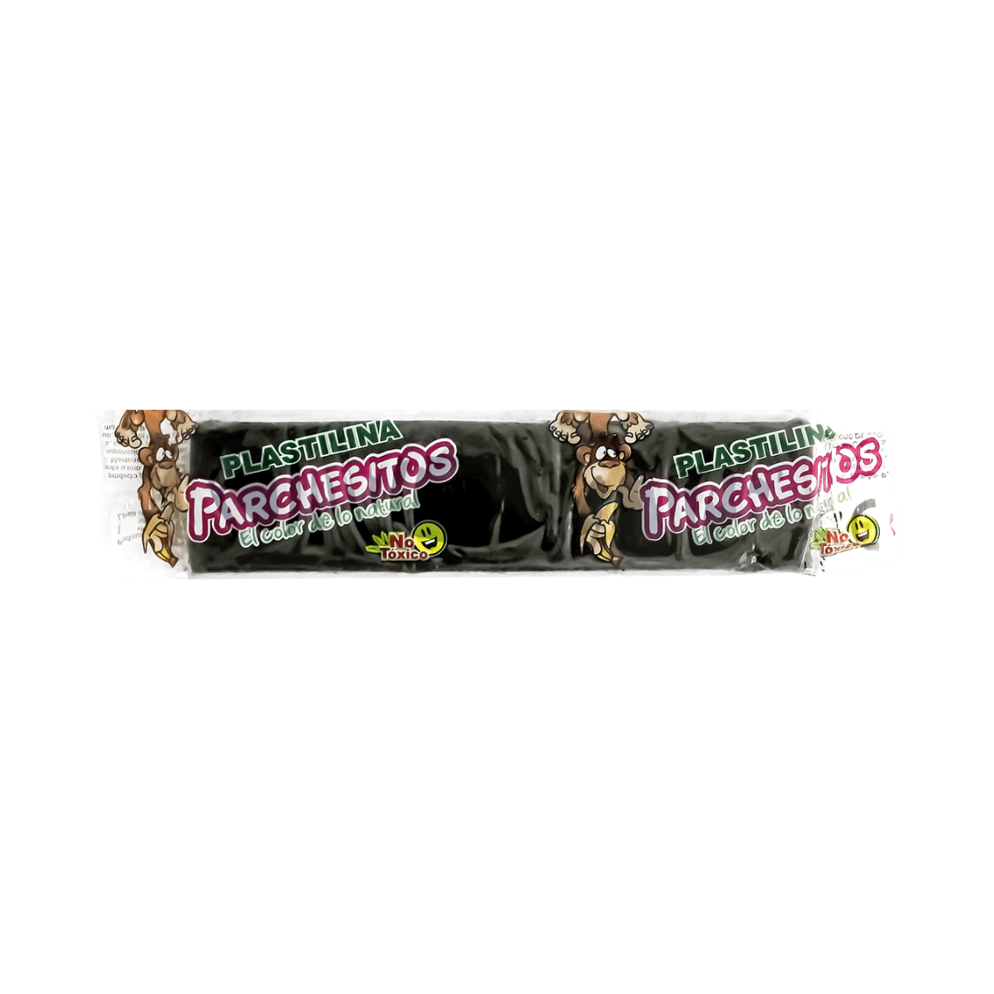 Plastilina Parchesitos Barra 32CC  Negra