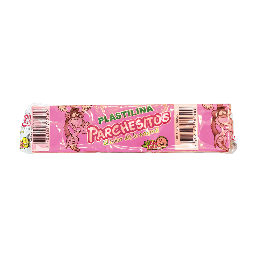 Plastilina Parchesitos 65gr rosada