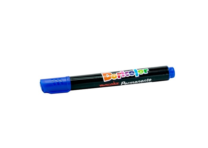 Marcador Doricolor permanente azul