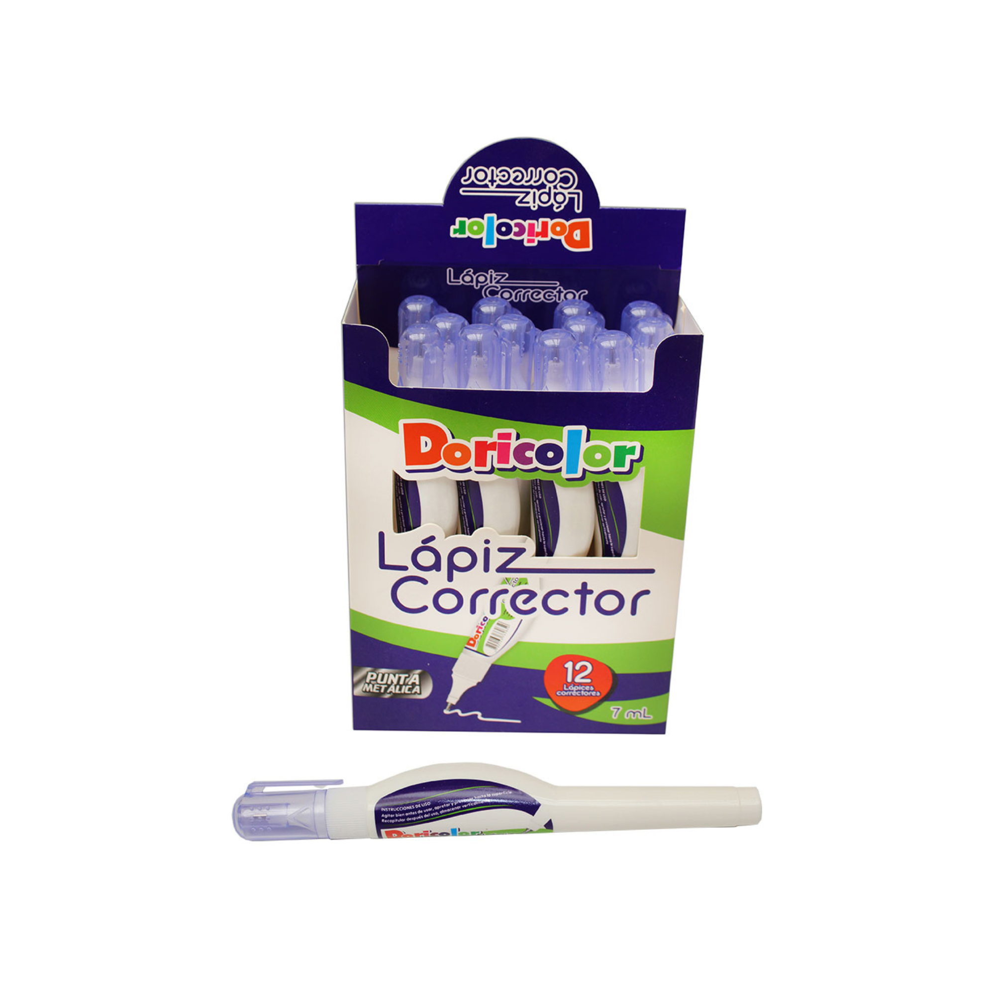 Corrector Doricolor 7ml Metalizado X12