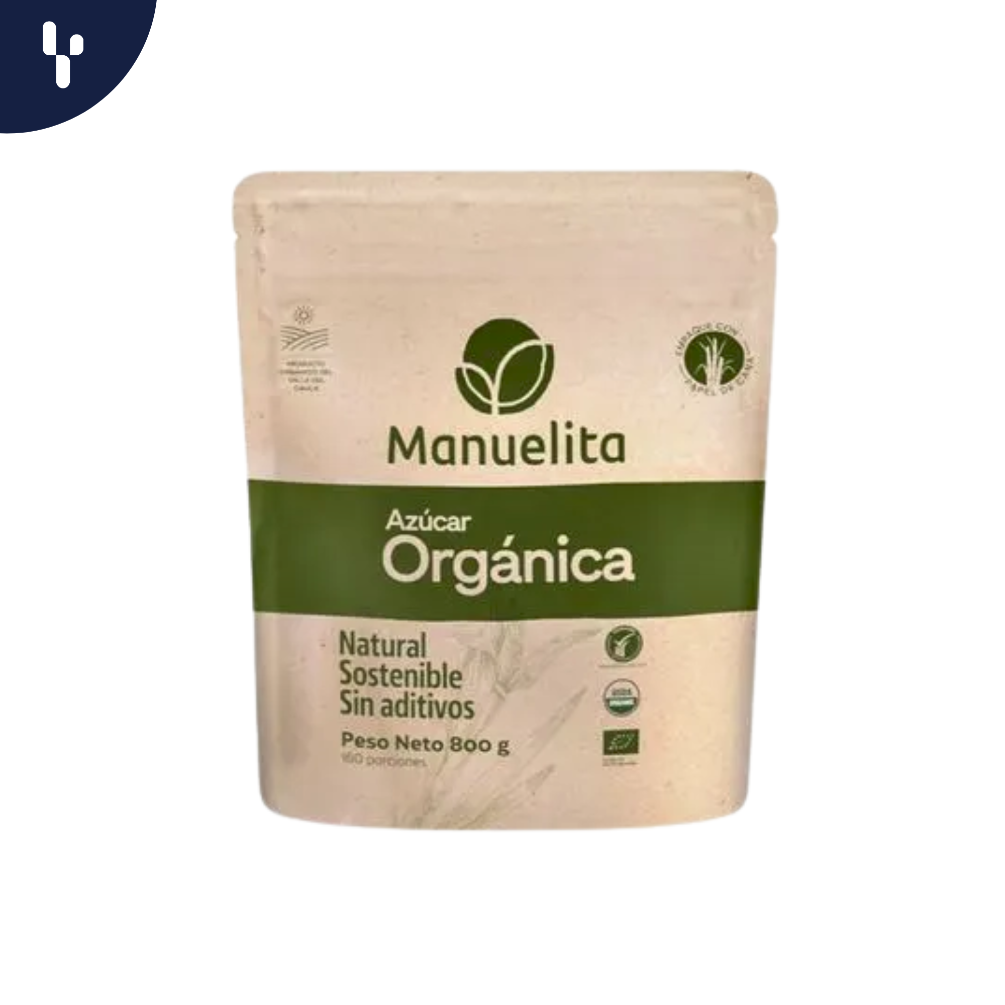 Azucar Manuelita Organica Natural 800Gr 