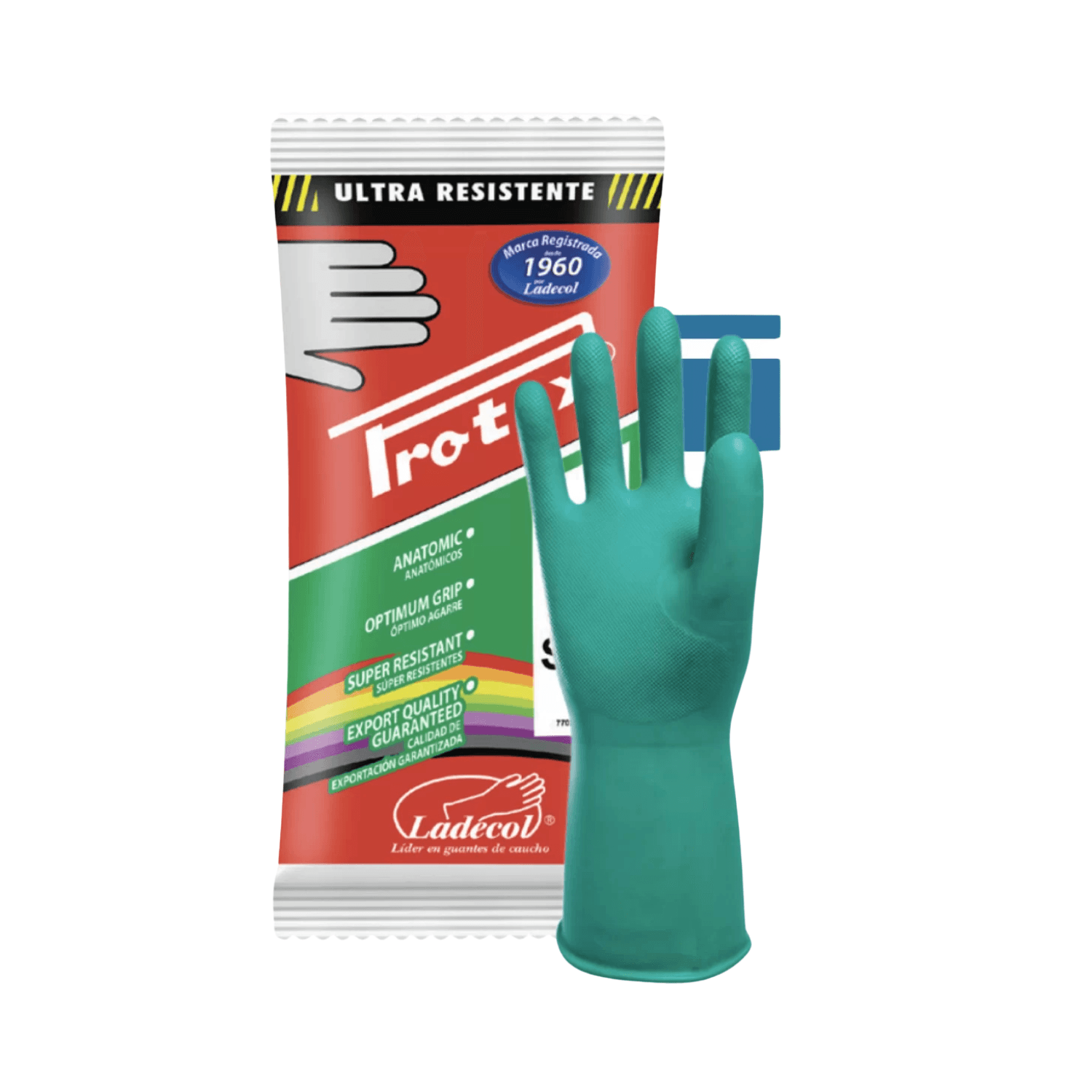 Guante Verde Talla 9 1/2 Calibre 30 Ladecol